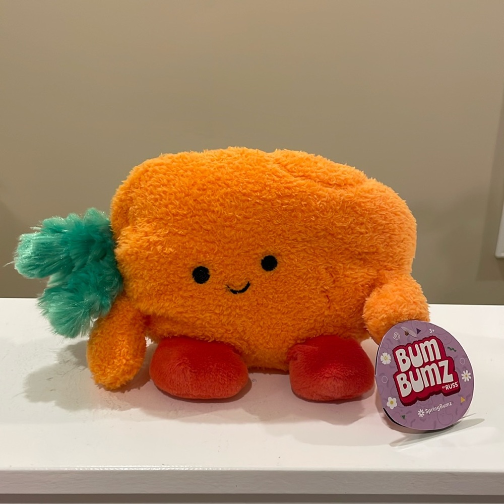 NWT 7.5” Carson the Carrot 🥕 SpringBumz Bumbumz by Russ